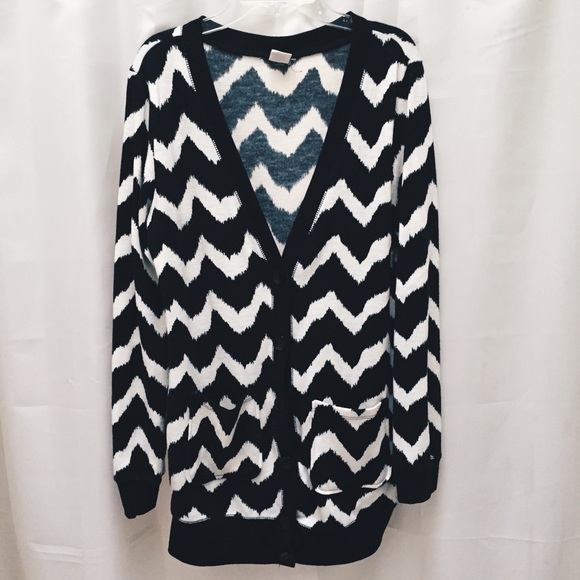 Black and white cardigan