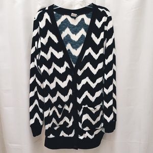 Black and white cardigan