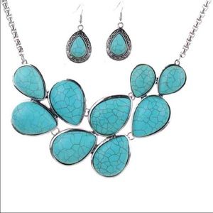 Turquoise statement necklace