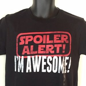 SPOILER ALERT BLACK TEE - NWT - SIZE ( M ) 📢📢📢