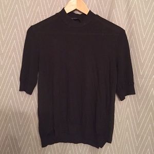 Zara Woman Black top with Side Mesh