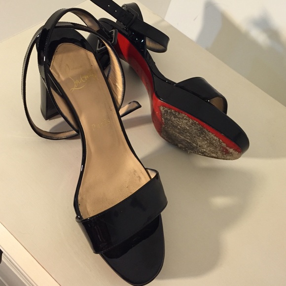 Black patten leather louboutins - Picture 2 of 4