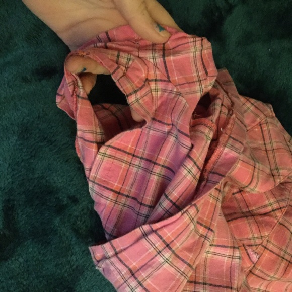 Pink plaid skorts - Picture 4 of 4