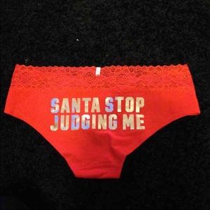 Santa stop judging me cotton panty