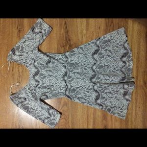 Black and White Lace Dress