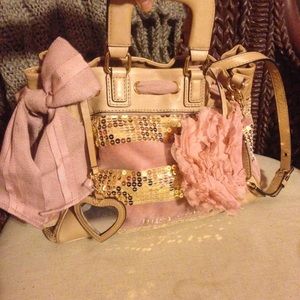 Pink Velvet Juicy Couture dream catcher purse