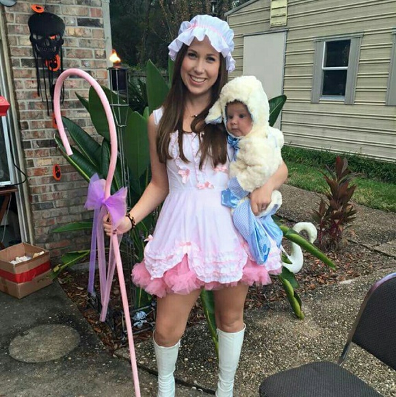 Little bo peep and baby lamb/sheep costumes
