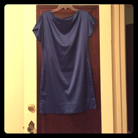 Cobalt blue Banana Republic factory shift dress 8