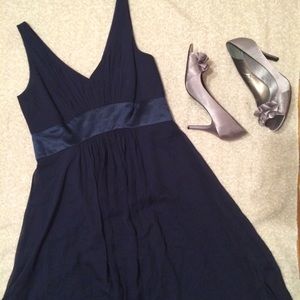 Navy Ann Taylor Cocktail Dress