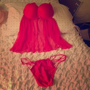 Brand New Victoria Secret Chemise bra and panty