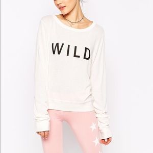 Wildfox Wild Long Sleeve Sweater