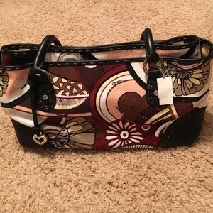 Brighton canvas and leather bag