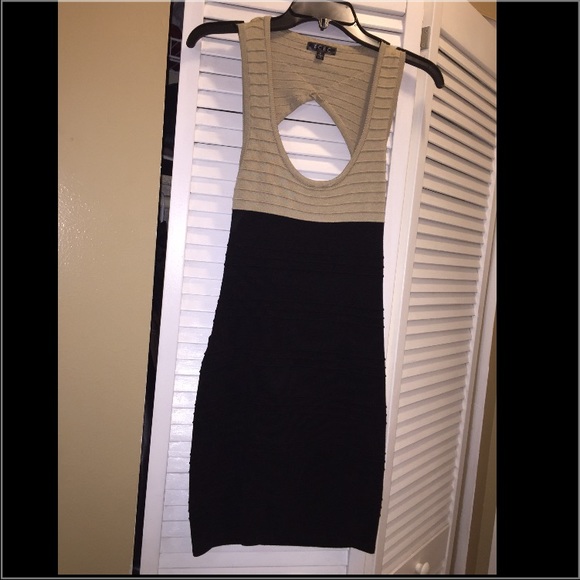 Black and cream bandage dress!