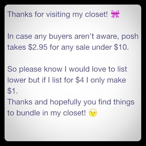 Posh takes $3 from my lower sales