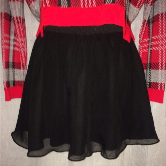 🔮 H&M black flowy skirt fully lined - Picture 1 of 4