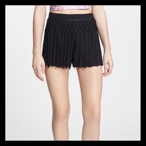 ASTR Fringe Overlay Shorts