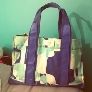 Trina Turk Blue Print Bag. Gently Used.