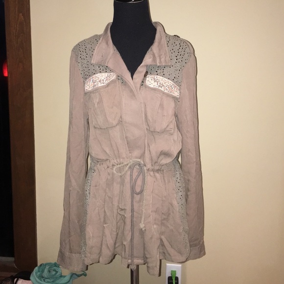 Olive green miss me shirt new with tags