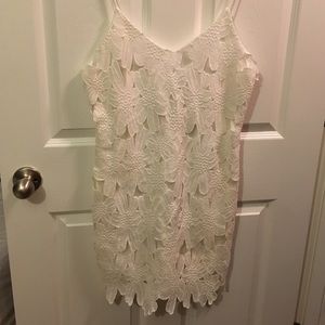 White lace dress