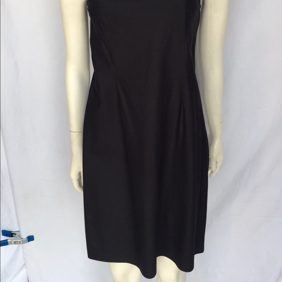 VINCE Black one shoulder textured ponte - Picture 2 of 4