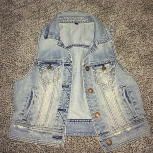 American eagle denim vest