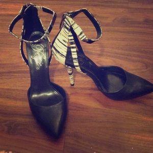 Brand new fergie ankle strap heels