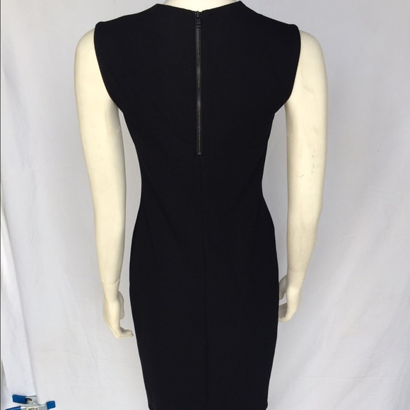 VINCE black textured ponte sleeveless dress - Picture 4 of 4