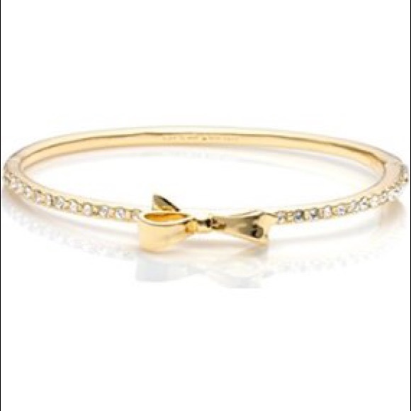 kate spade Jewelry - Kate Spade Pave Bow Bangle