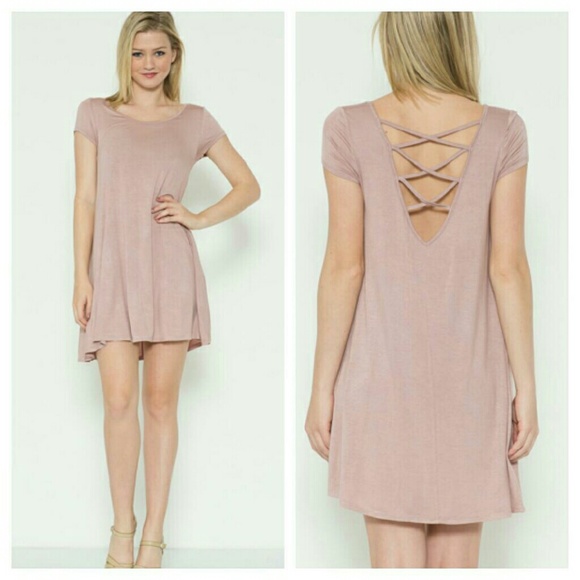 Boutique  Dresses & Skirts - Crisscross Back Swing Dress