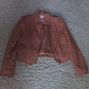 American Rag tan faux leather jacket