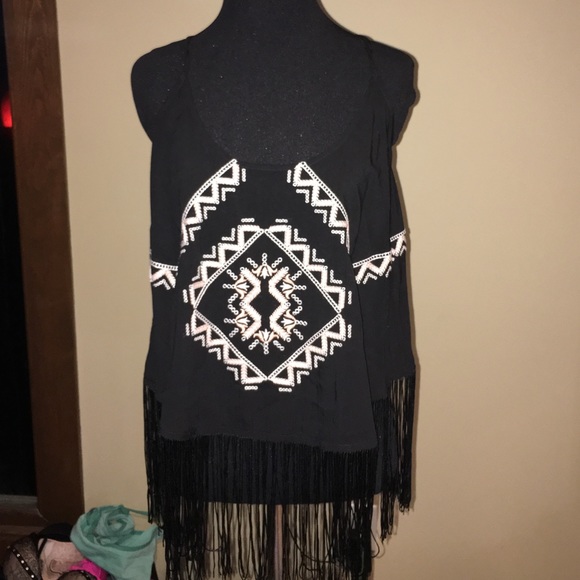 Fringe tank top