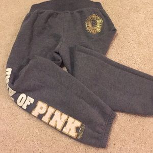 Victoria's Secret Pink grey ankle sweats.