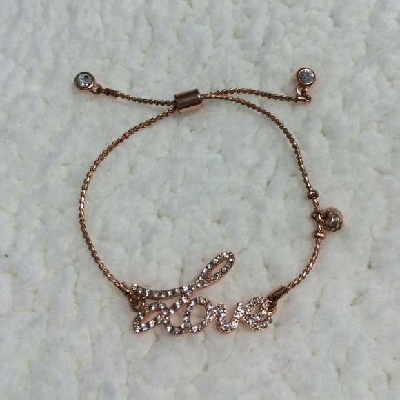 NWOT rose gold love bracelet