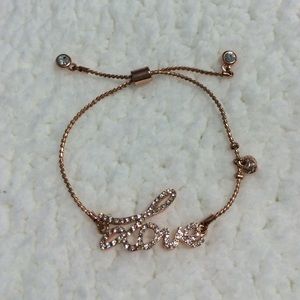 NWOT rose gold love bracelet
