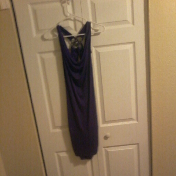 Sexy purple cocktail dress low back size L - Picture 1 of 2
