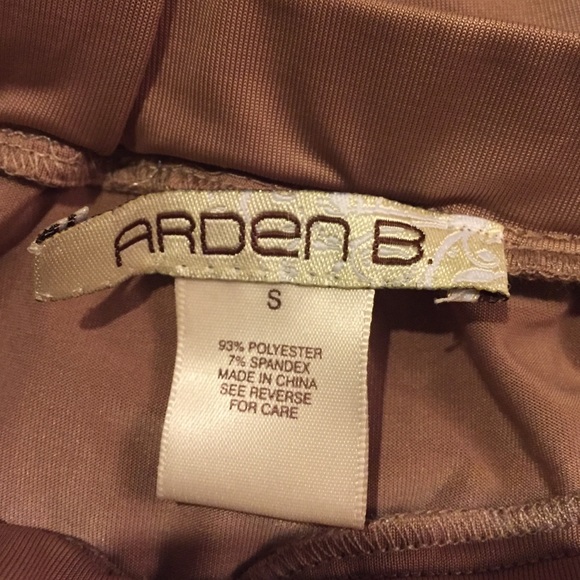 Sexy tan colored Arden B skirt with lace up tie - Picture 3 of 4