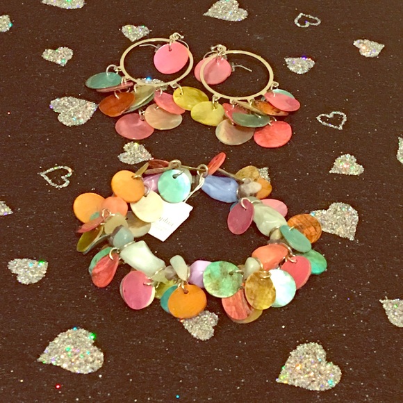 Lia Sophia Fruity Pebbles Bracelet and Earrings