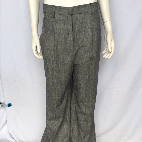 Herringbone side zip trouser pant