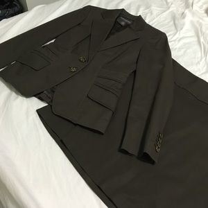 Banana Republic Brown Skirt Suit