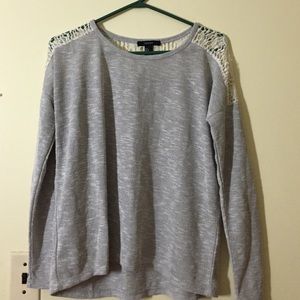Grey Long Sleeve with Shoulder Detail