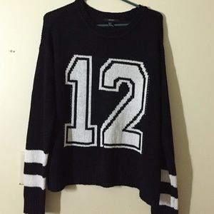 Black Varsity Sweater