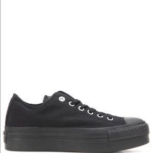 Black platform converse