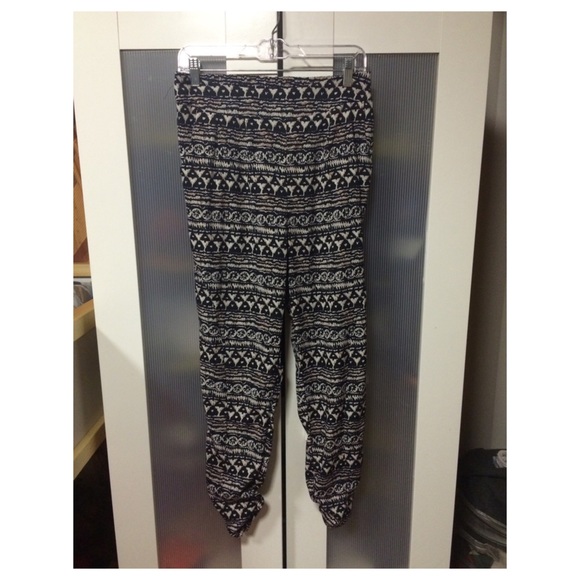 Cute boho animal print jogger pants