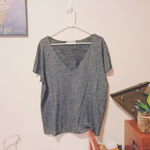 Dark Static Grey V-neck