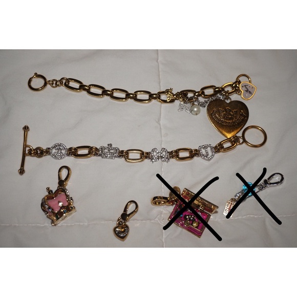 Juicy Couture Charms and Bracelet Bundle