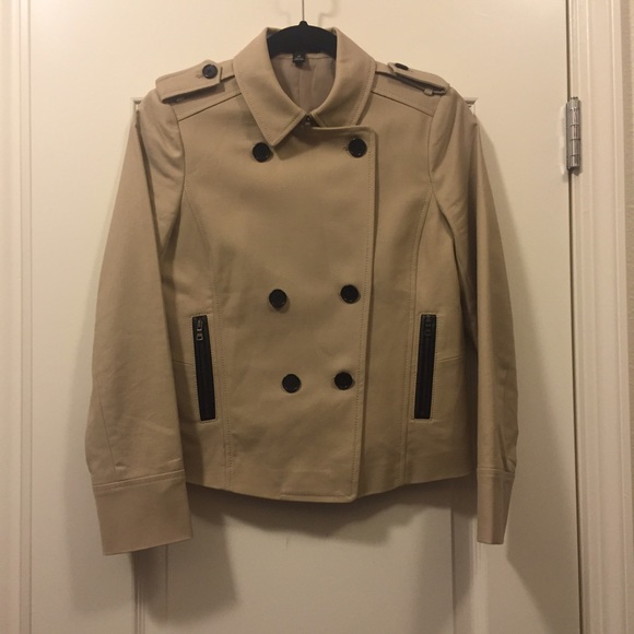AnnTaylor cropped trench coat