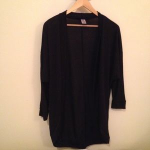 Black long cardigan