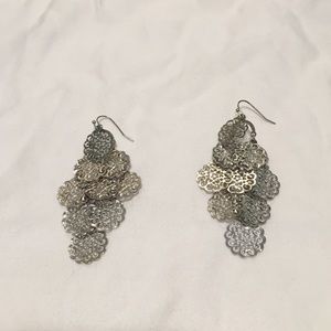 silver earrings