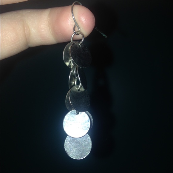 Silver dangle earrings