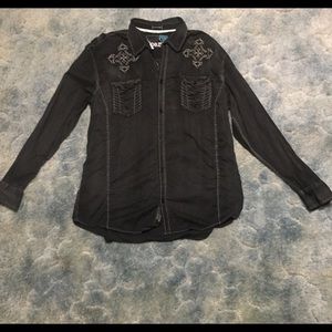 Men's Roar Long Sleeve Button Up